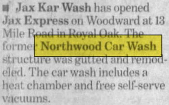 Northwood Car Wash - May 2002 Jax Takes Over And Guts It